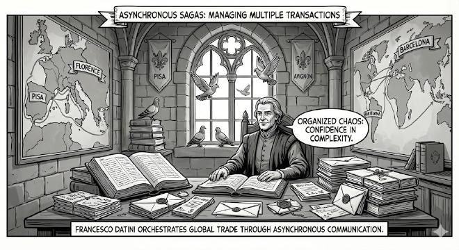 Francesco Datini managing distributed transactions